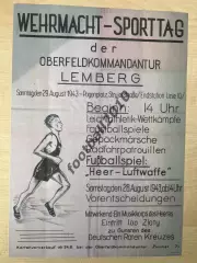 * Афиша (копия) футбол Львов 1943 оккупация, на немецком (#3)