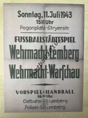 * Афиша (копия) футбол Львов 1943 оккупация, на немецком (#4)