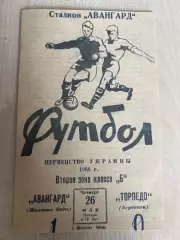 АВАНГАРД Желтые Воды – Торпедо Бердянск 1966