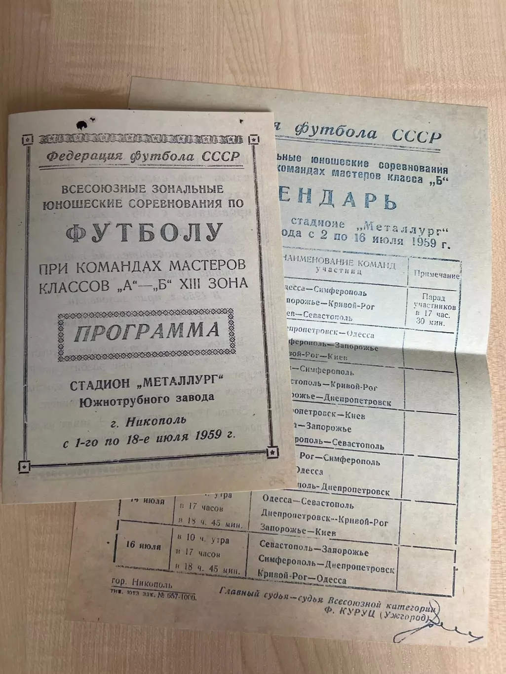 1959 юноши - Арсенал Киев, Одесса, Днепр, Севастополь, Симферополь, Запорожье