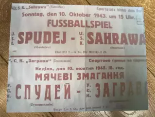 Афиша (копия) футбол оккупация Станиславов 1943 Заграва - Спудей