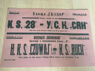 Афиша (копия) футбол 1932 КС 28 Перемишль - УСК Сян (Украинская община)