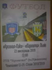 Арсенал Киев - Карпаты Львов 2018-2019 U-19
