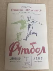Авангард Желтые Воды - Колос Полтава 1965