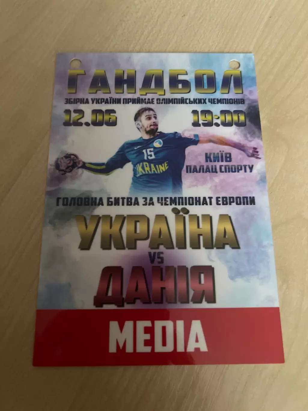Гандбол. Украина - Дания 2019