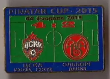 Знак ЦСКА Москва - Ольборг Дания 2015 ТМ