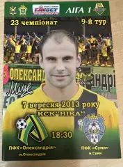 ФК Александрия - ФК Сумы 2013-2014