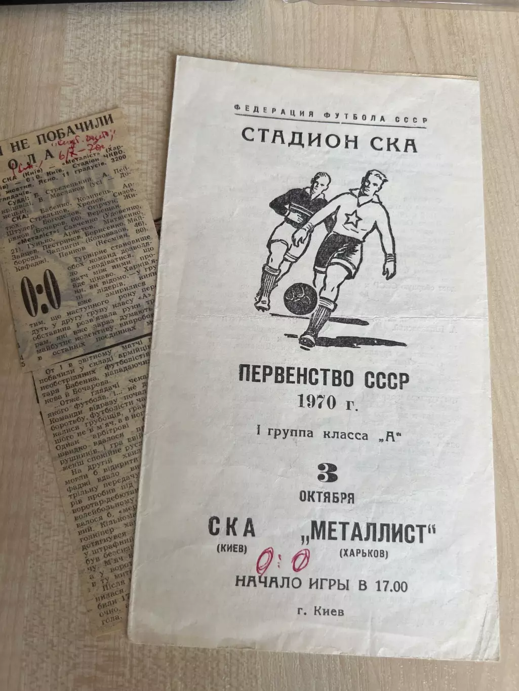 СКА Киев - Металлист Харьков 1970 + отчет