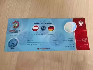 Футбол. Билет ЕВРО 2008 Австрия - Германия #20