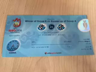 Футбол. Билет ЕВРО 2008 Хорватия - Турция #26