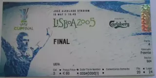 Билет Спортинг Португалия - ЦСКА Москва 2005 Кубок УЕФА Финал