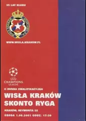 Висла Краков Польша - Сконто Рига Латвия 2001-2002