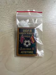 Футбол. Знак Динамо Киев - Атлетико Мадрид Испания 1986 финал