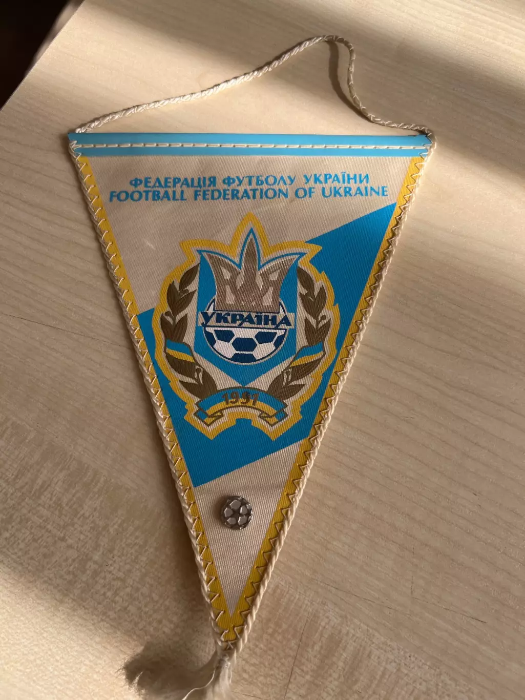 Вымпел Федерация Футбола Украины (1991) + знак