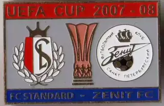 знак Стандард Бельгия - Зенит Санкт-Петербург 2007-2008