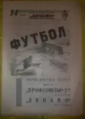 Профсоюзы-2 Москва - Динамо Москва 1941
