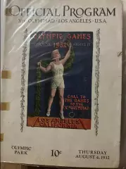 Программа Олимпийские Игры 1932 Лос-Анджелес США - 4.08.1932
