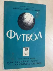 СССР - Австрия 1961