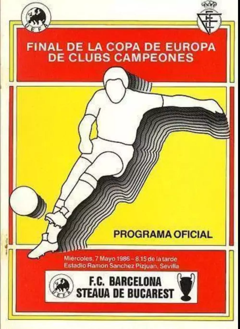 Стяуа Румыния - Барселона Испания 1986 финал Кубок Чемпионов