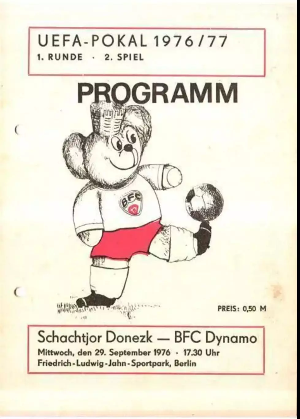 Динамо Берлин - Шахтер Донецк СССР 1976