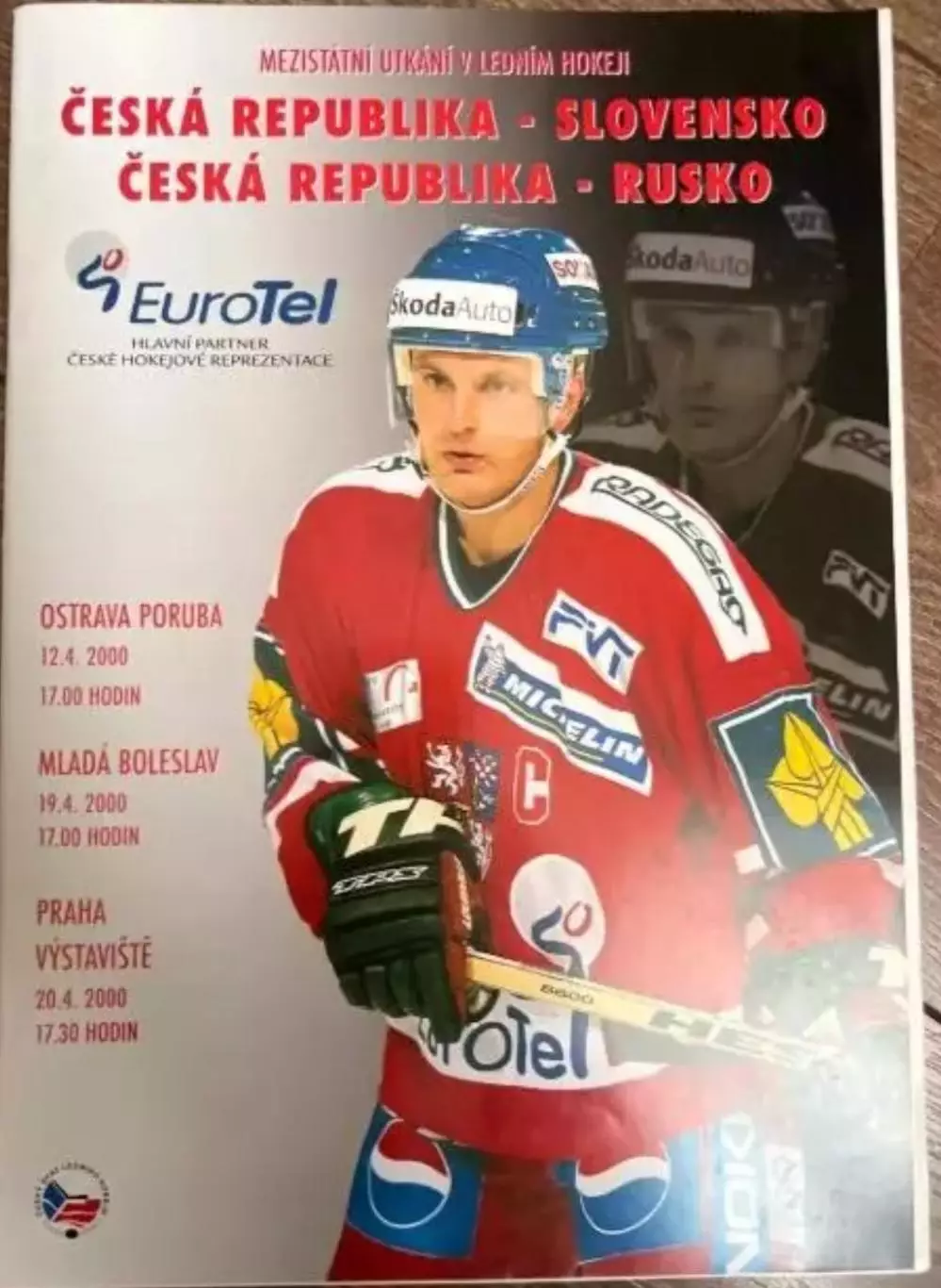 Хоккей. Программа Чехия - Россия 2000
