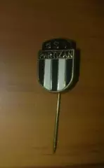 Футбол. Знак Партизан Сербия (старый, на игле)
