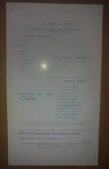 АРАРАТ Ереван СССР Армения - СЕЛТИК КОРК ИРЛАНДИЯ 1974-1975 1