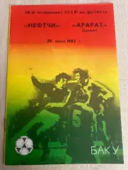 Нефтчи Баку - Арарат Ереван 1983