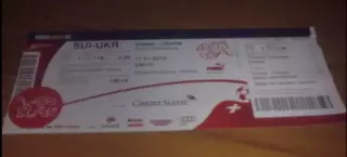 Билет Швейцария - Украина 2010
