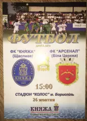 Княжа Счастливое - Арсенал Белая Церковь 2007-2008