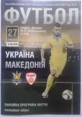 Украина U-21 - Македония U-21 2016