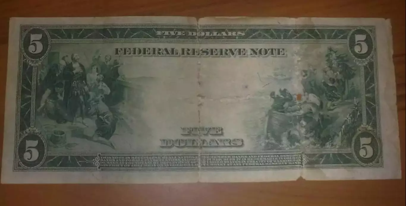 5 Долларов / Dollars (США USA) 1914 1