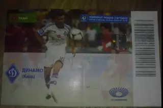 Билет Динамо Киев - Металлург Запорожье 2013-2014