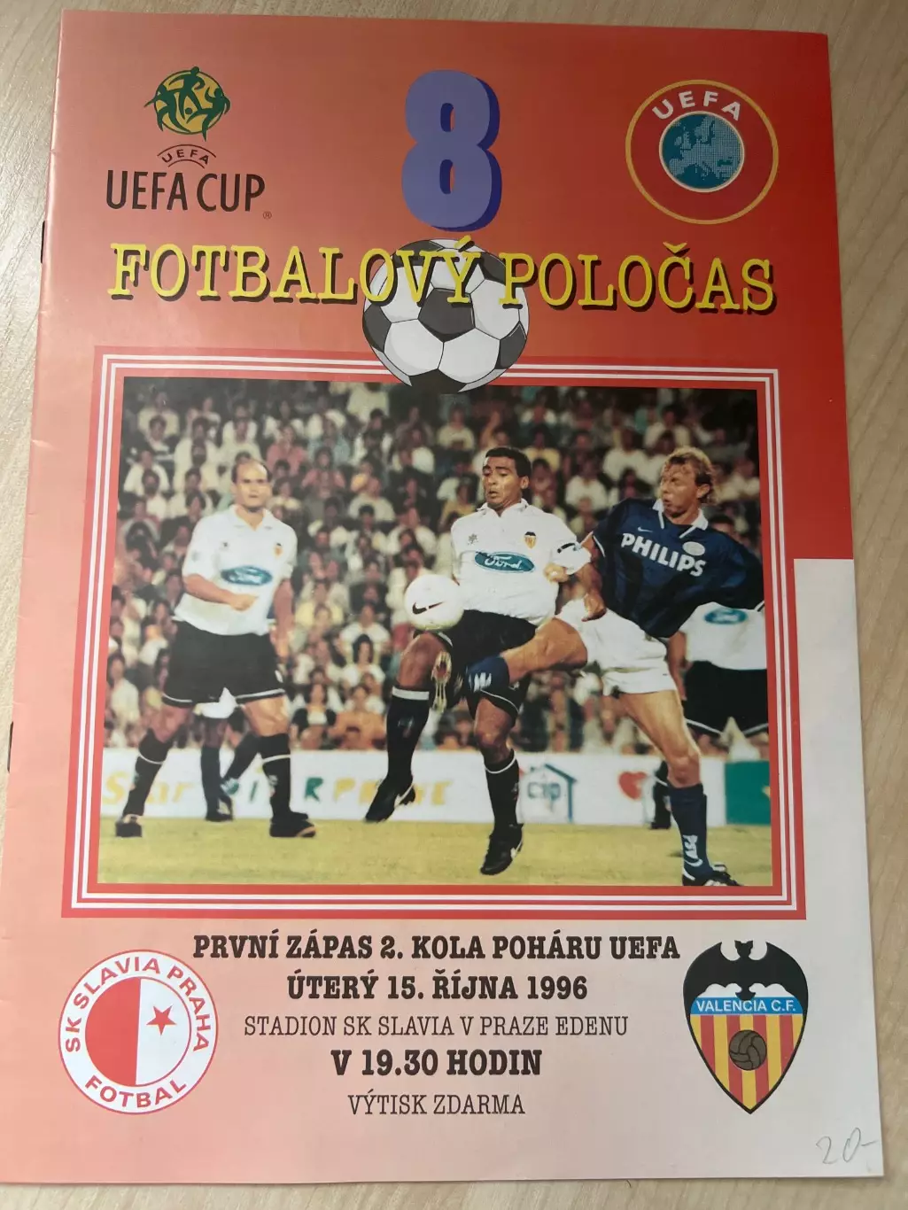 Славия Прага Чехия - Валенсия Испания 1996-1997