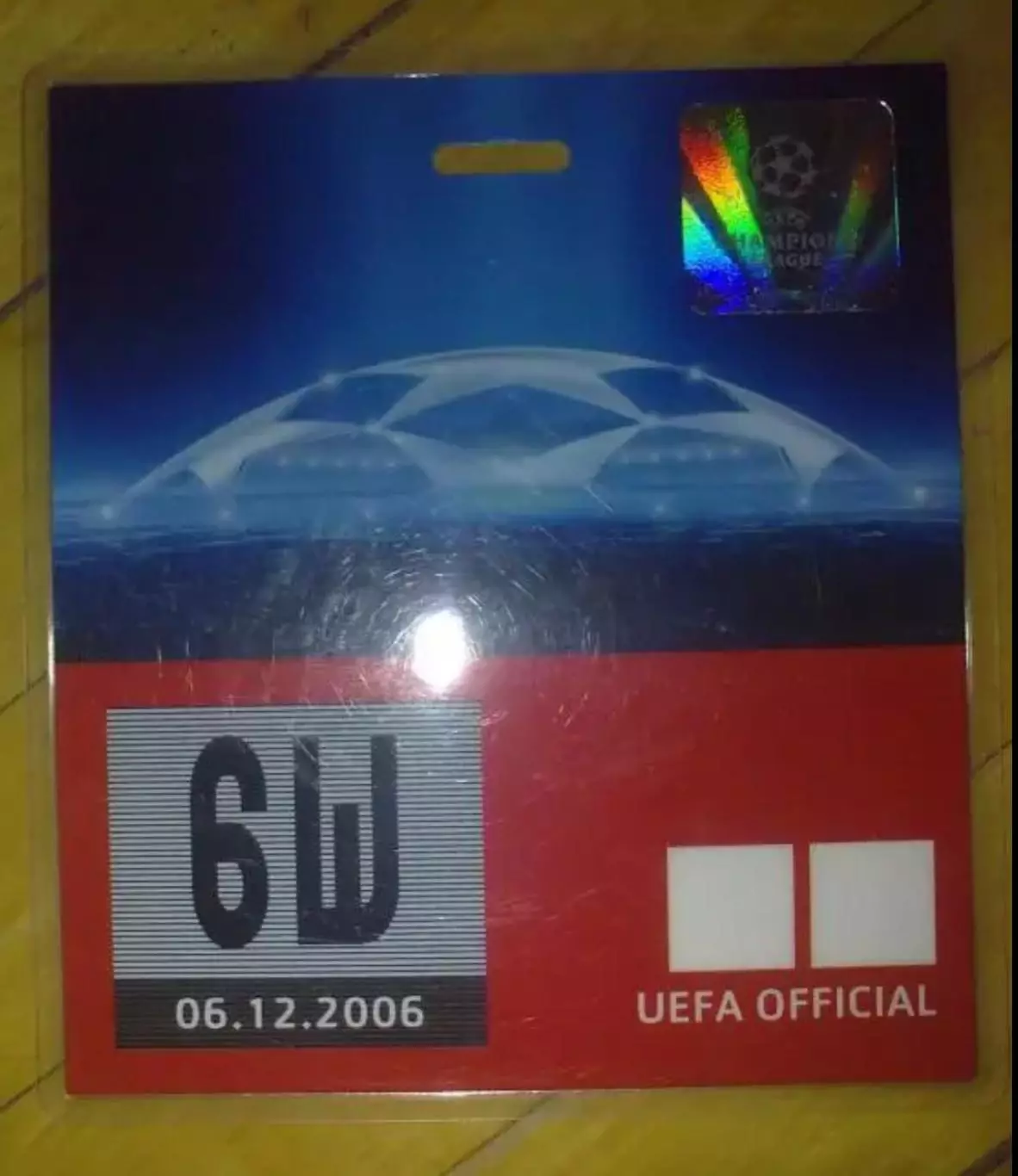 Футбол. Билет Динамо Киев - Реал Испания 2006-2007 пропуск пресса