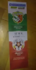 Билет Ворскла Полтава - Волынь Луцк 2013-2014