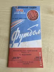 Труд Воронеж - Днепр Днепропетровск 1963