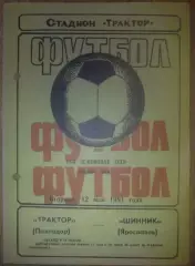 Трактор Павлодар - Шинник Ярославль 1981