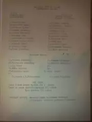 пресс-лист Динамо Киев - Шахтер Донецк 1985 дубль