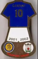Футбол. Знак Динамо Киев - Лмверпуль Англия 2001-2002 Чернат