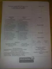 пресс-лист Оболонь Киев - Динамо Киев 2011-2012