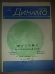 Динамо Киев - Динамо Тбилиси 1983 дубль