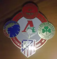 Футбол. Знак Локомотив - Панатинаикос - Абердин - Атлетико- Копенгаген 2007-2008