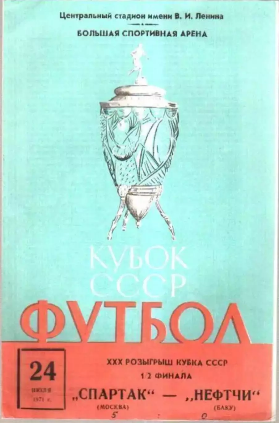 Спартак Москва - Нефтчи Баку 1971 кубок