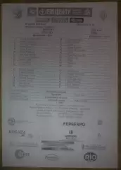 пресс-лист Ворскла Полтава - Динамо Киев 2012-2013