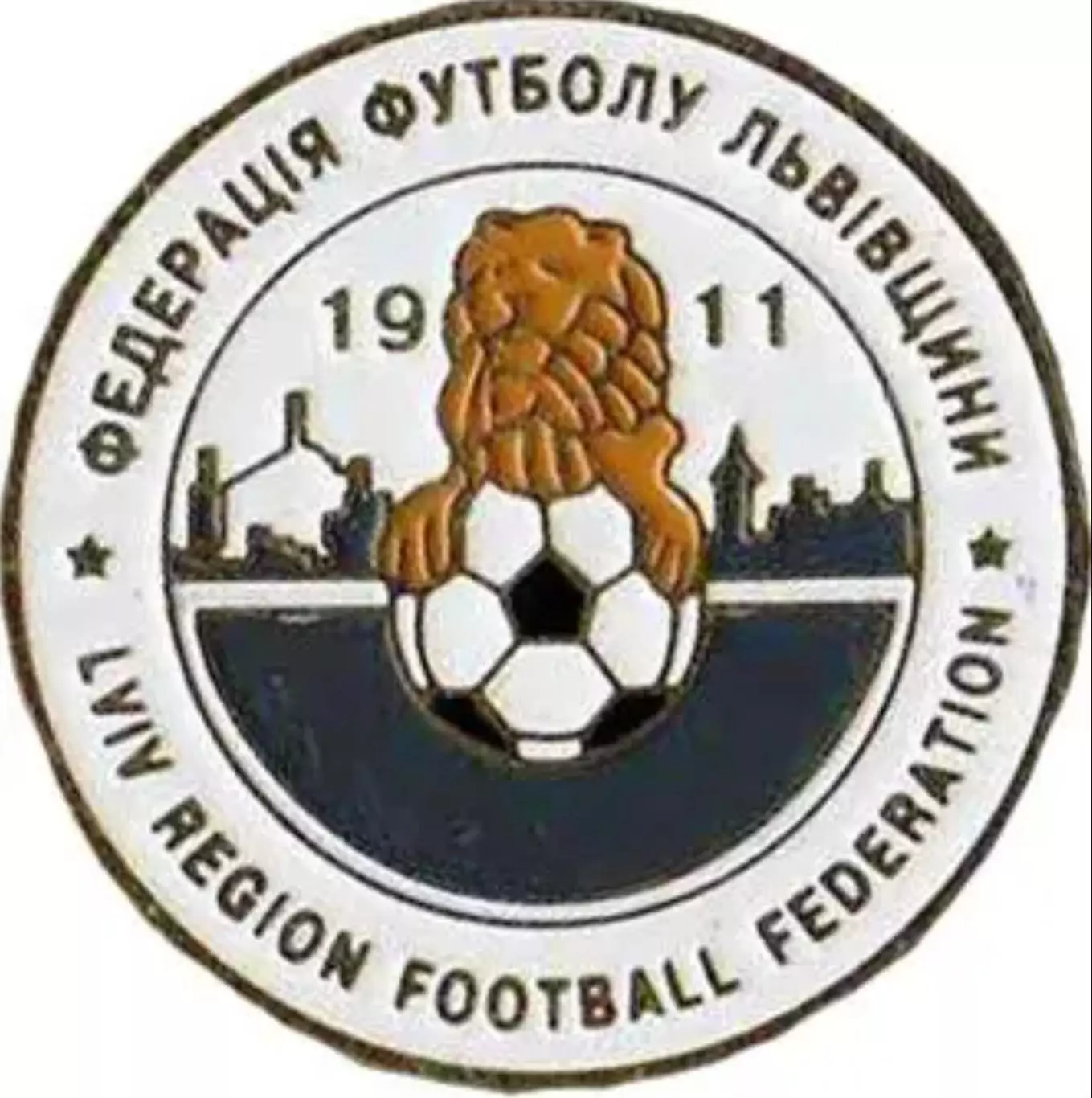 Знак футбол. Федерация Футбола Львовская область (Украина)