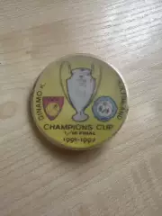 Футбол. Знак Динамо Киев - Хик Финляндия 1991-1992