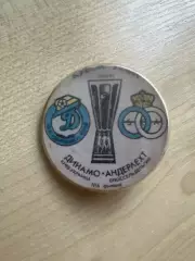 Футбол. Знак Динамо Киев - Андерлехт Бельгия 1992-1993