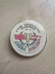 Футбол. Знак Динамо Киев - Брондбю Дания 1991-1992