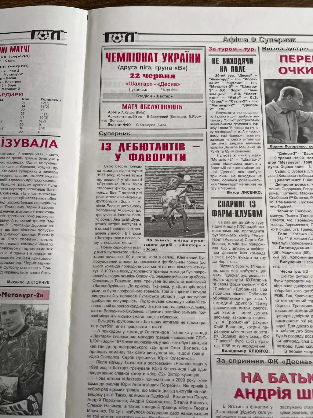 Шахтер Луганск - Десна Чернигов 2002-2003 1